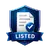 Listed badge